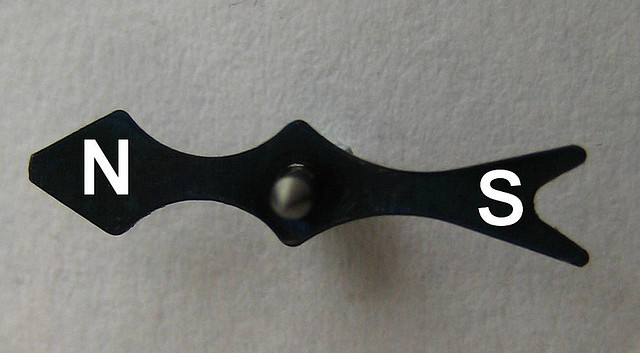 Compass - Attribution: Daynoir Flickr Image Chemical physics article showing compass needle